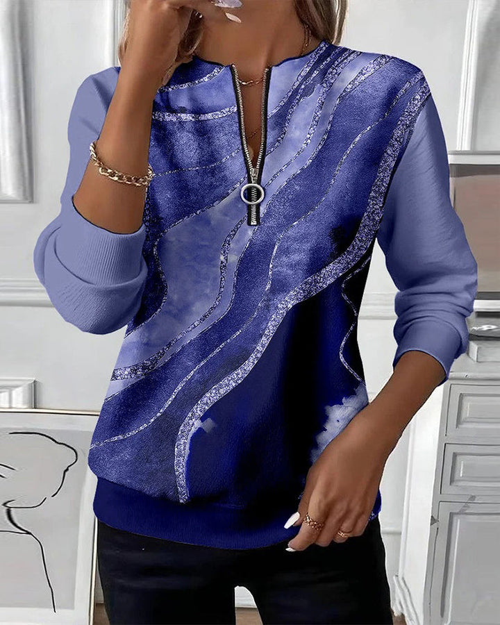 Liora™ Vintage Half-Zip Sweatshirt