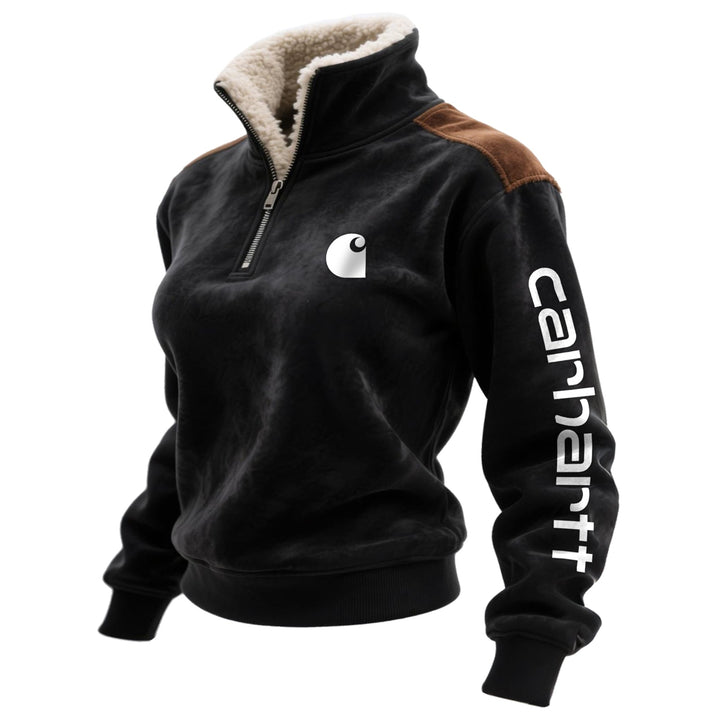 RidgeStone™ Retro Suede Quarter-Zip Pullover