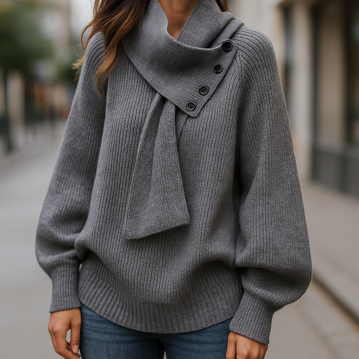 Marilee™ | Cozy Scarf-Neck Sweater