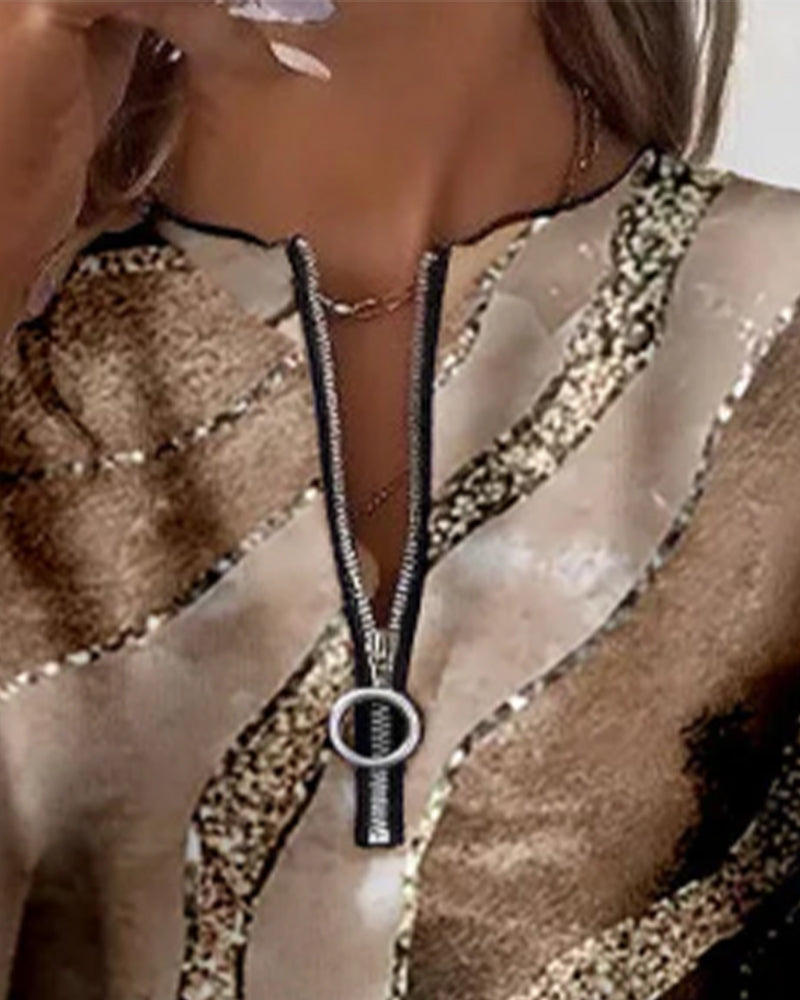 Liora™ Vintage Half-Zip Sweatshirt