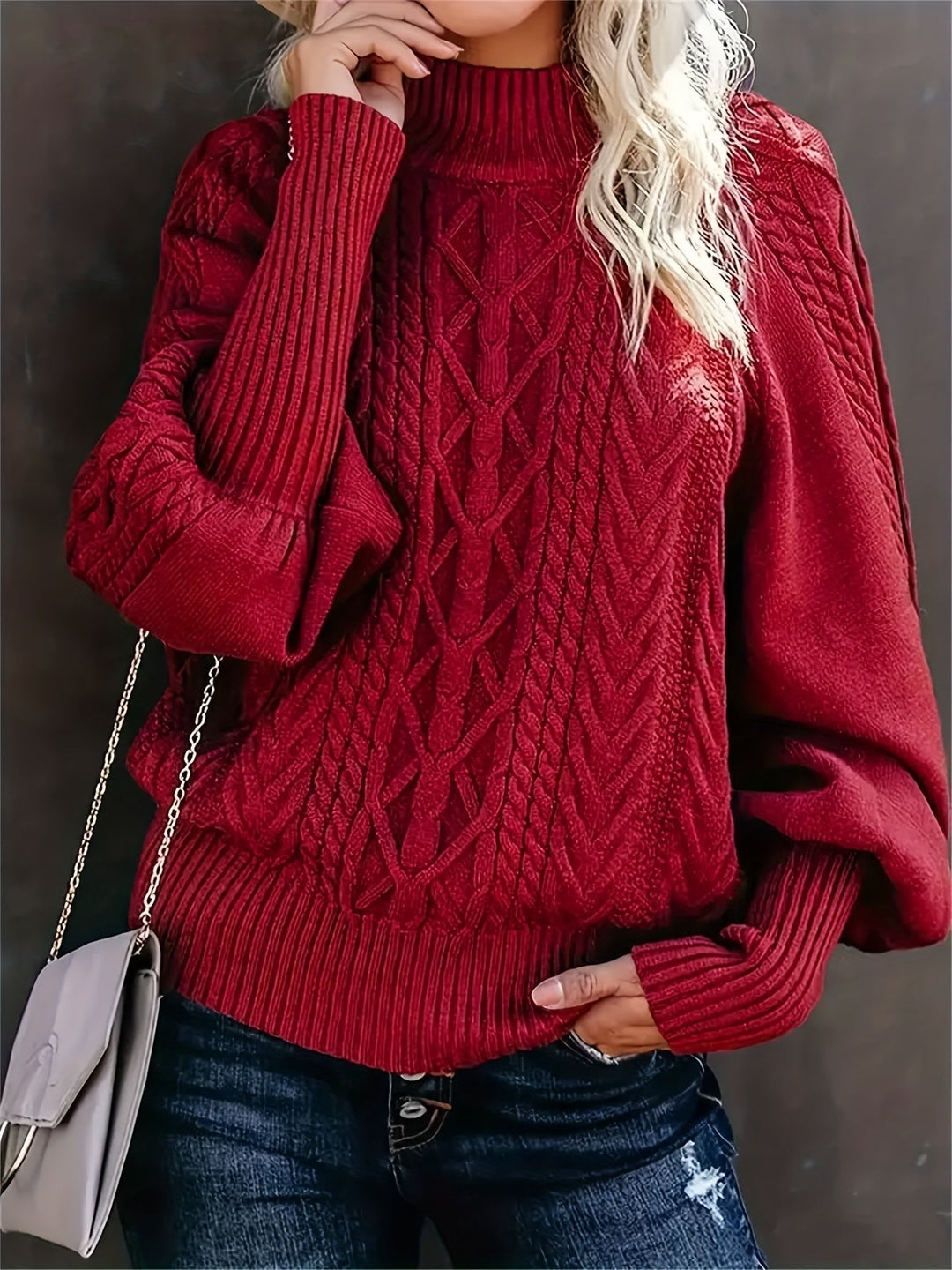 Textured Knit Sweater