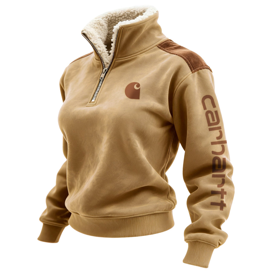 RidgeStone™ Retro Suede Quarter-Zip Pullover