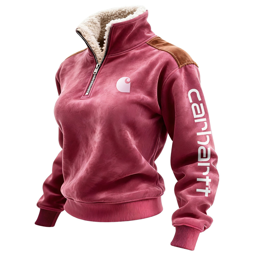 RidgeStone™ Retro Suede Quarter-Zip Pullover