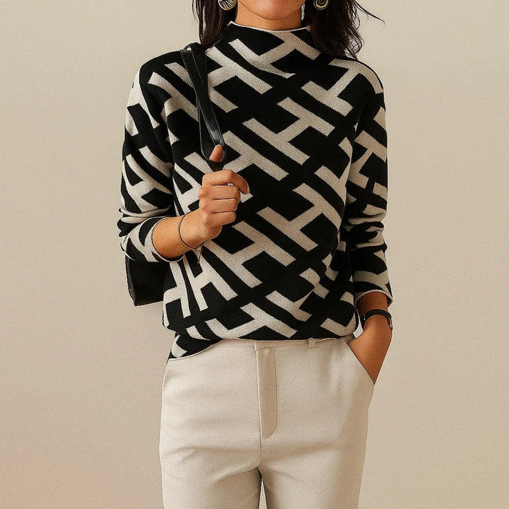 Nova | Geometric Knit Sweater