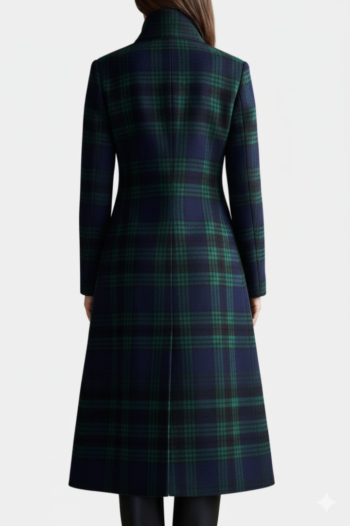 Audrey™ | Timeless Plaid Elegant Coat