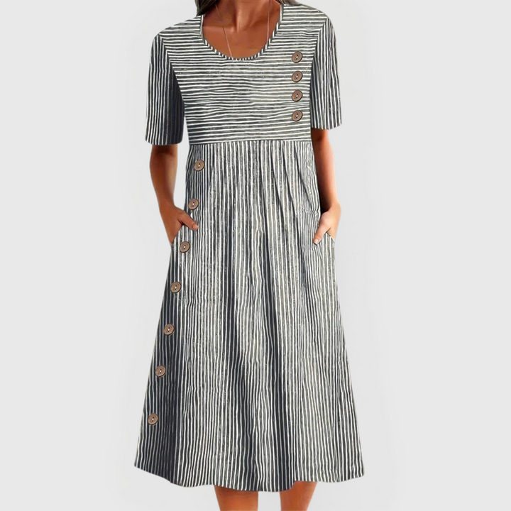 Wanda™ Striped Midi Dress