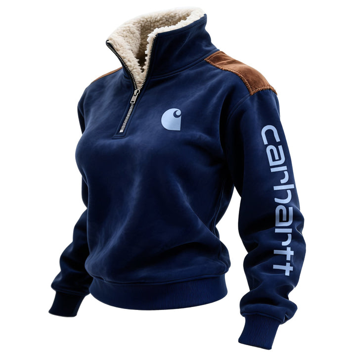 RidgeStone™ Retro Suede Quarter-Zip Pullover